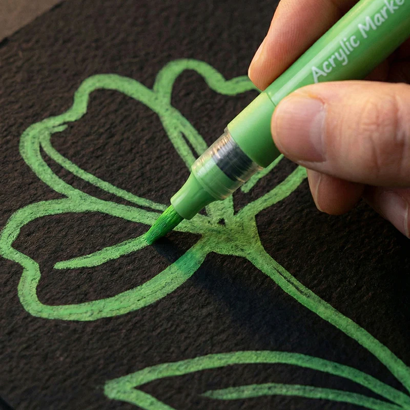 Маркери акрилові з рідкими чорнилами, 24шт Kite Creative, K-1162 8