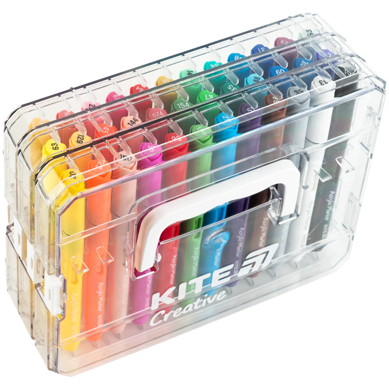 Маркери акрилові з рідкими чорнилами, 36шт Kite Creative, K-1163 2