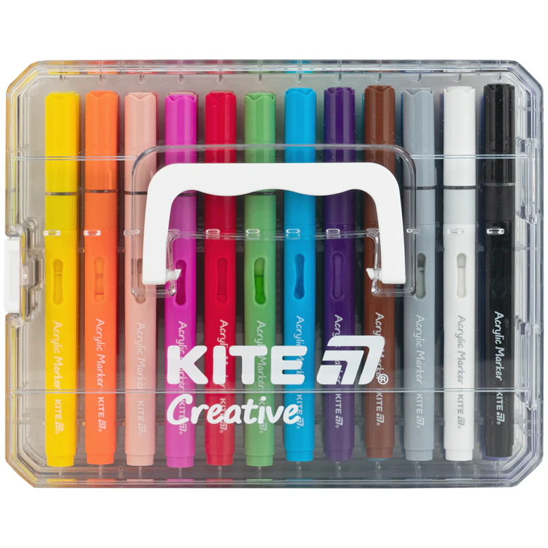 Маркери акрилові з рідкими чорнилами, 36шт Kite Creative, K-1163 3