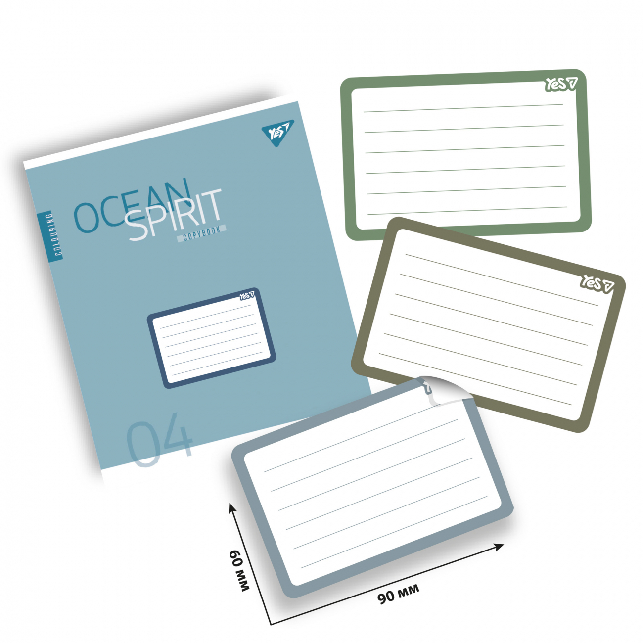 Наклейки на тетради Yes "Минимализм" 8 шт/уп, 955539 1