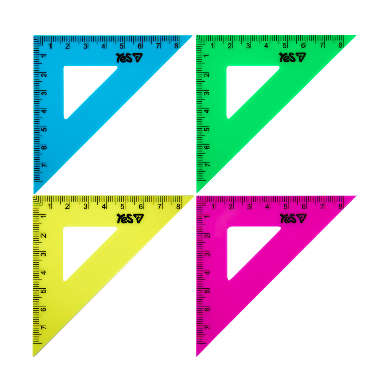 Трикутник  Yes "Orange Line" рівнобедрений флуор. 8 см, 370738 1