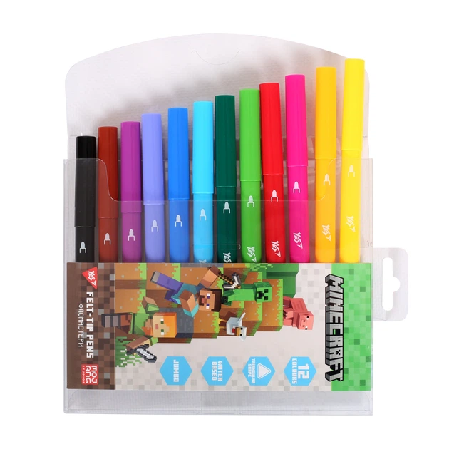 Фломастери Yes 12 кольорів "Minecraft", 650590 1