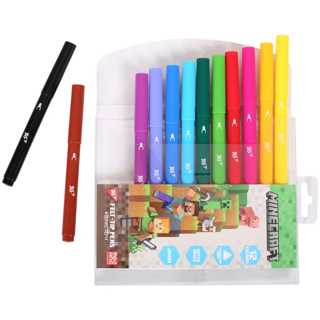 Фломастери Yes 12 кольорів "Minecraft", 650590 2