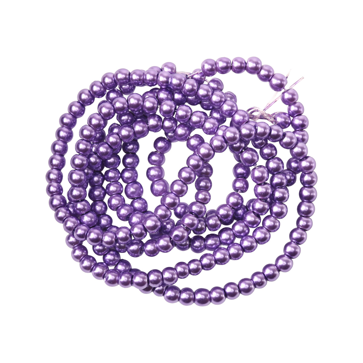 Намистини cкляні перлинні A050-A01-Ball-B1, 3 мм, D156-лавандовий