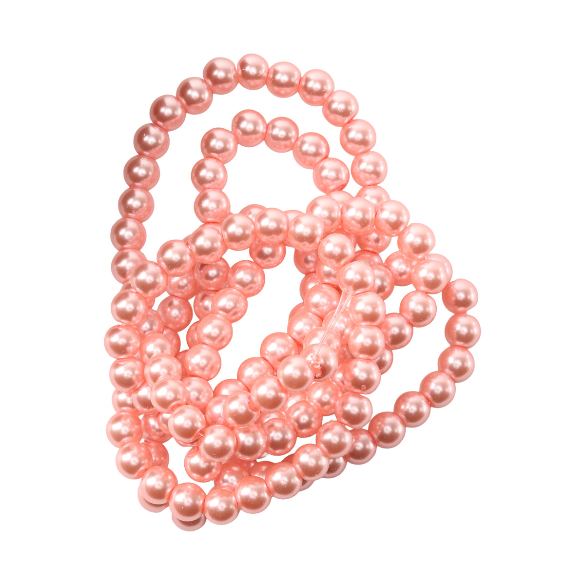 Намистини cкляні перлинні A050-A01-Ball-B1, 4 мм, D060-персиковий