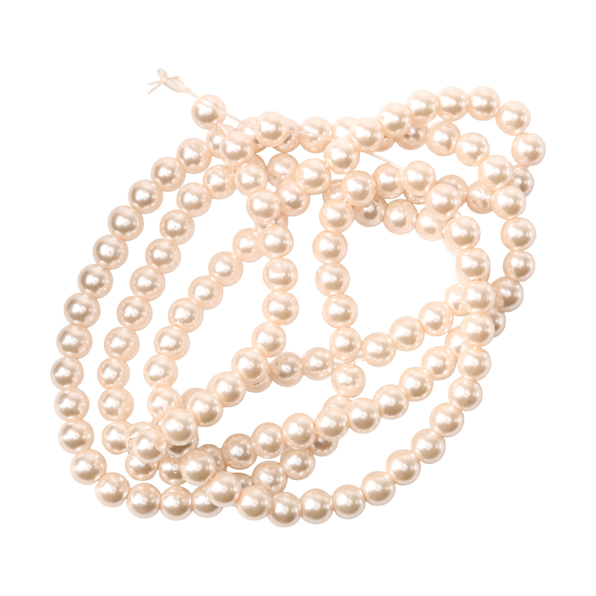 Намистини cкляні перлинні A050-A01-Ball-B1, 6 мм, D061-рожева вода