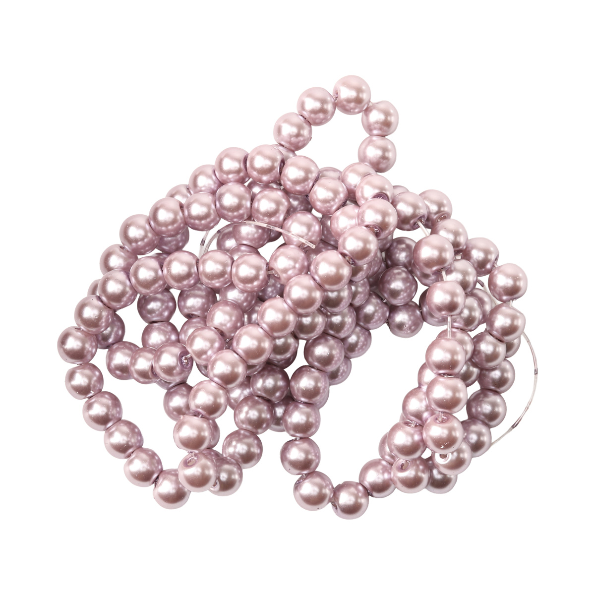 Намистини cкляні перлинні A050-A01-Ball-B1, 6 мм, D152-гліциновий