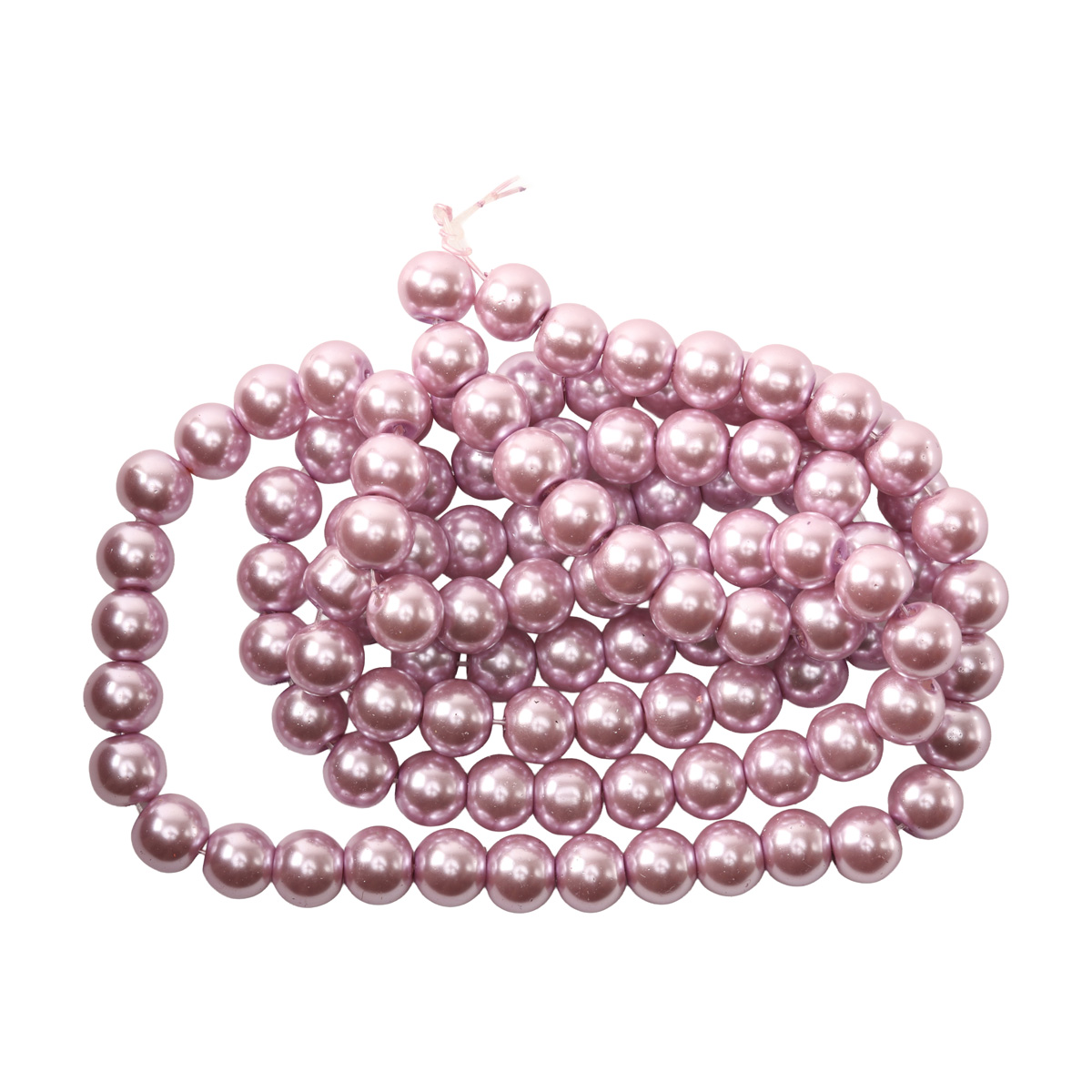 Намистини cкляні перлинні A050-A01-Ball-B1, 8 мм, D151-ліловий