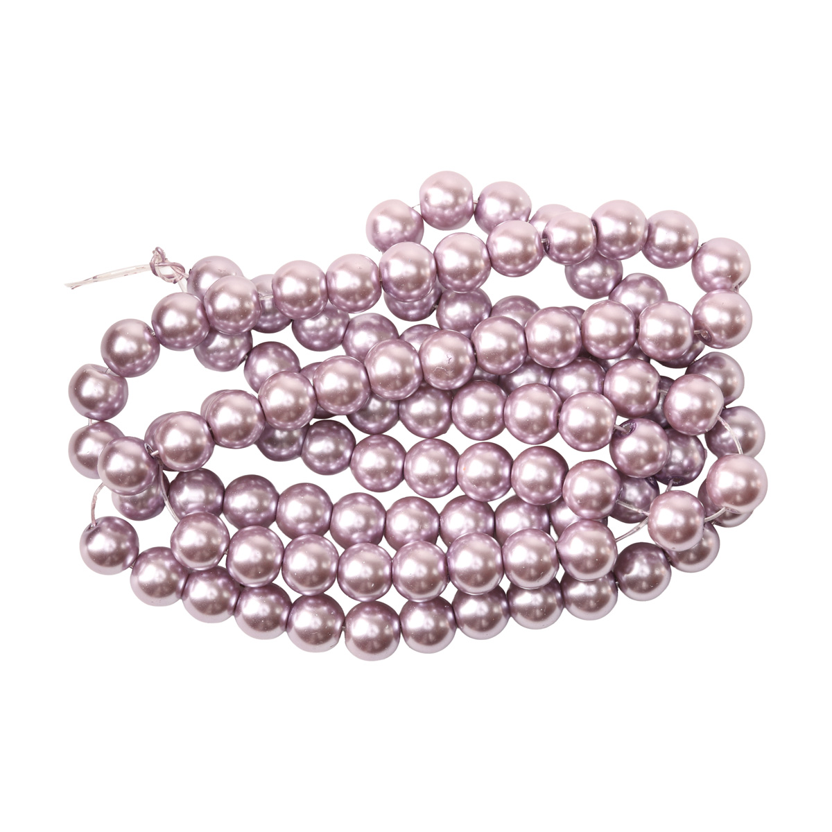 Намистини cкляні перлинні A050-A01-Ball-B1, 8 мм, D152-гліциновий