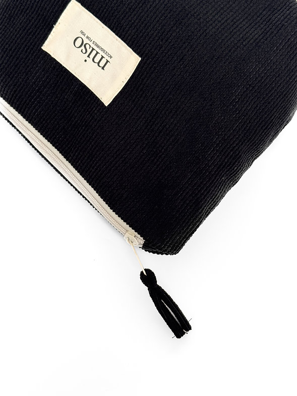 Косметичка вельвет - чорний (трикутник), VT03-6 2