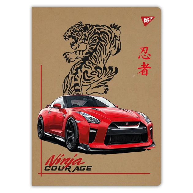 Зошит для записів YES А4/48 кл. "Ninja courage" крафт, 681998 3