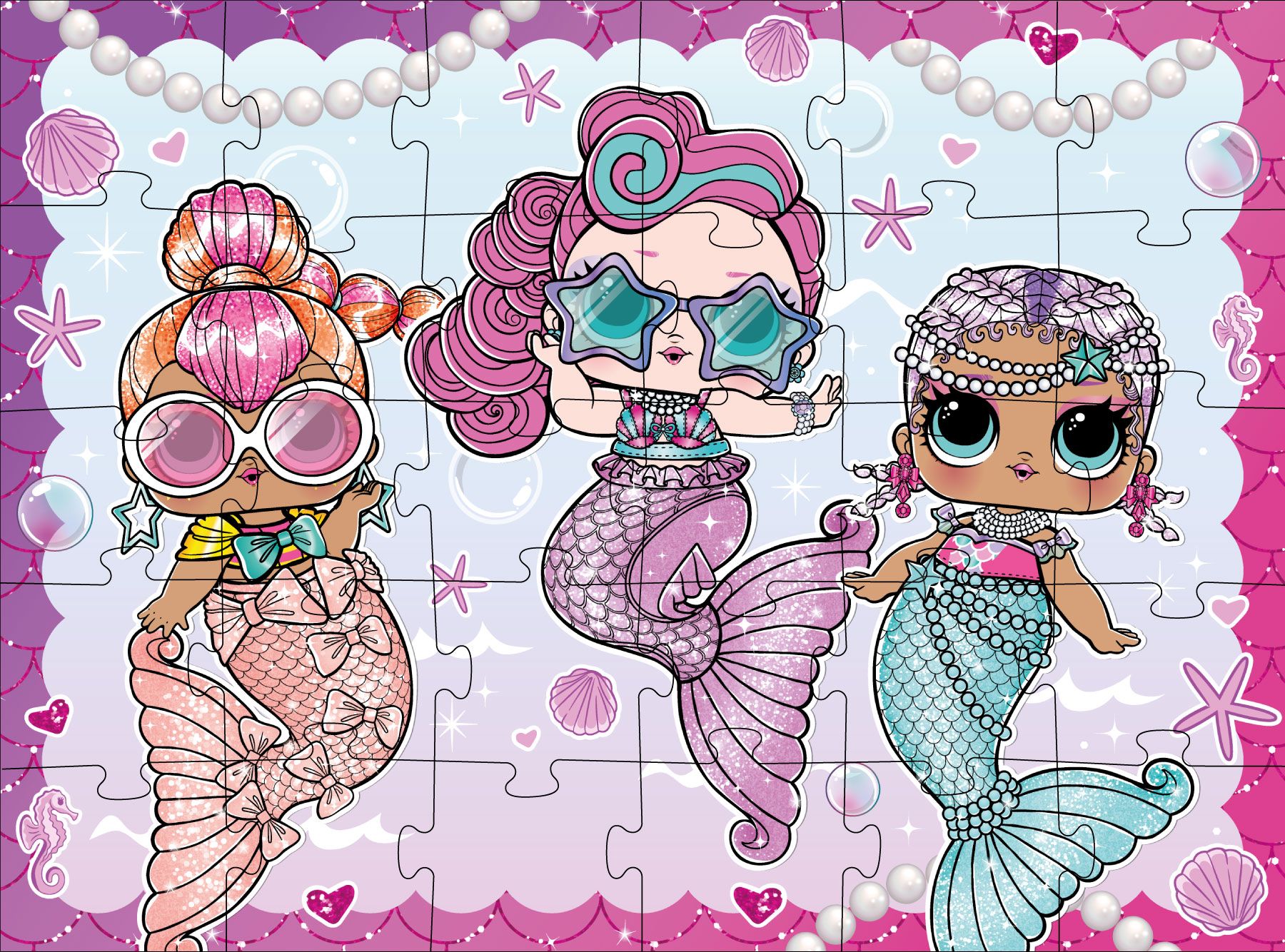 Набір пазлів "L.O.L Surprise! Mermaid", 30 елементів, LP30-003 ТМ "Ідейка"