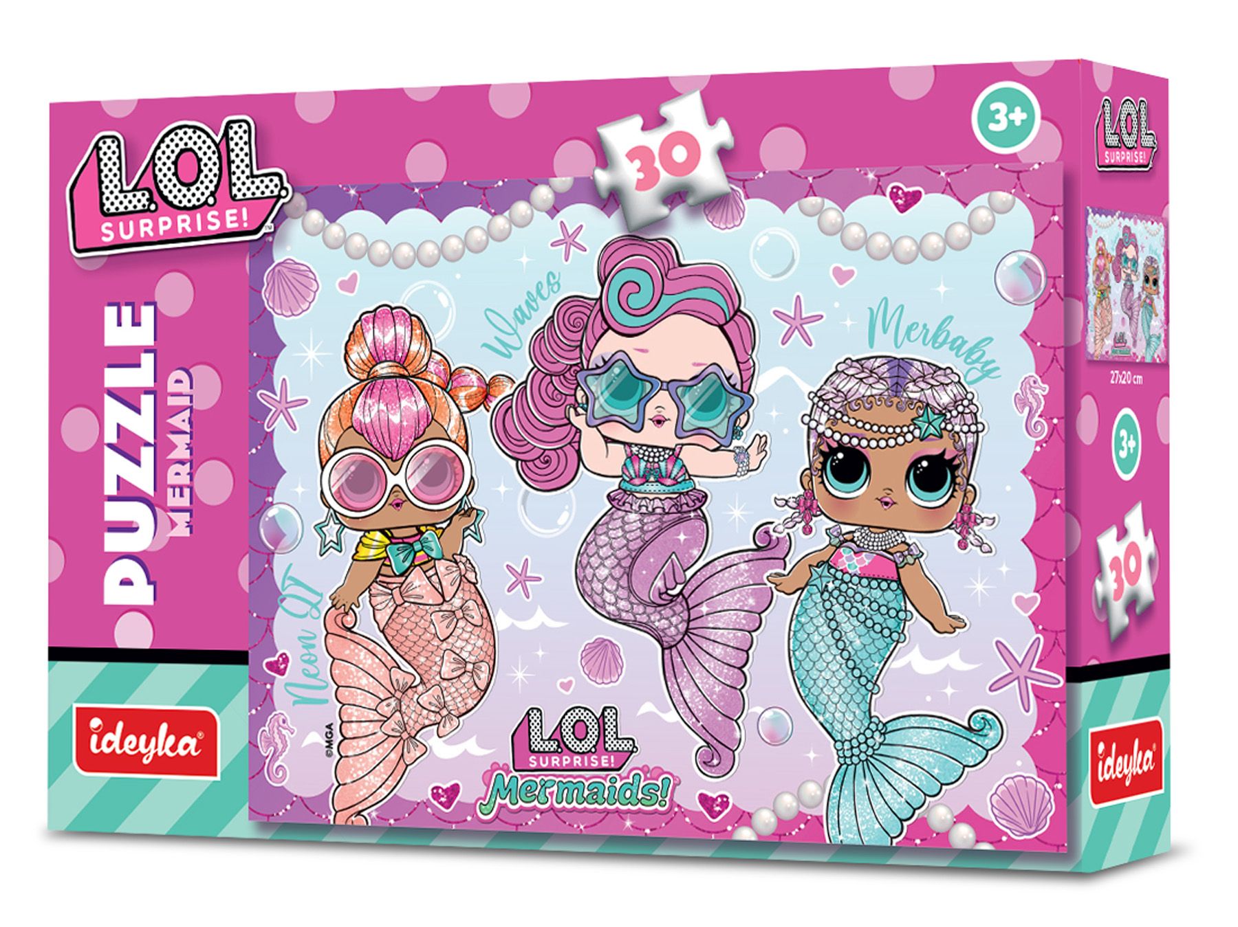 Набір пазлів "L.O.L Surprise! Mermaid", 30 елементів, LP30-003 ТМ "Ідейка" 1