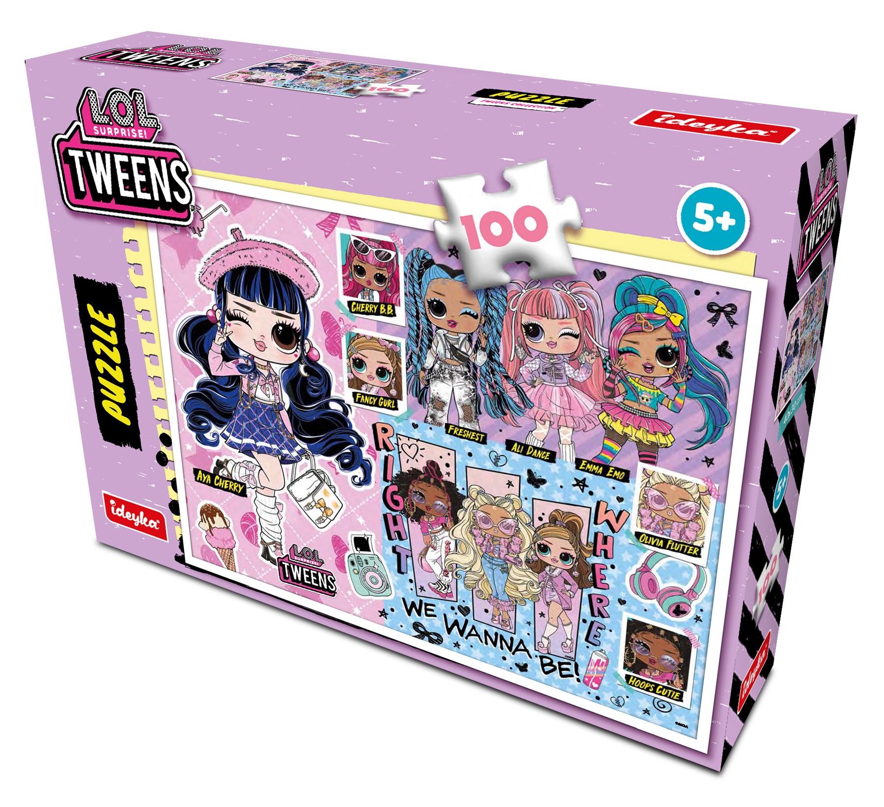 Набір пазлів "L.O.L. Surprise! Tweens Collection", 100 елементів, LP100-004 ТМ "Ідейка" 1