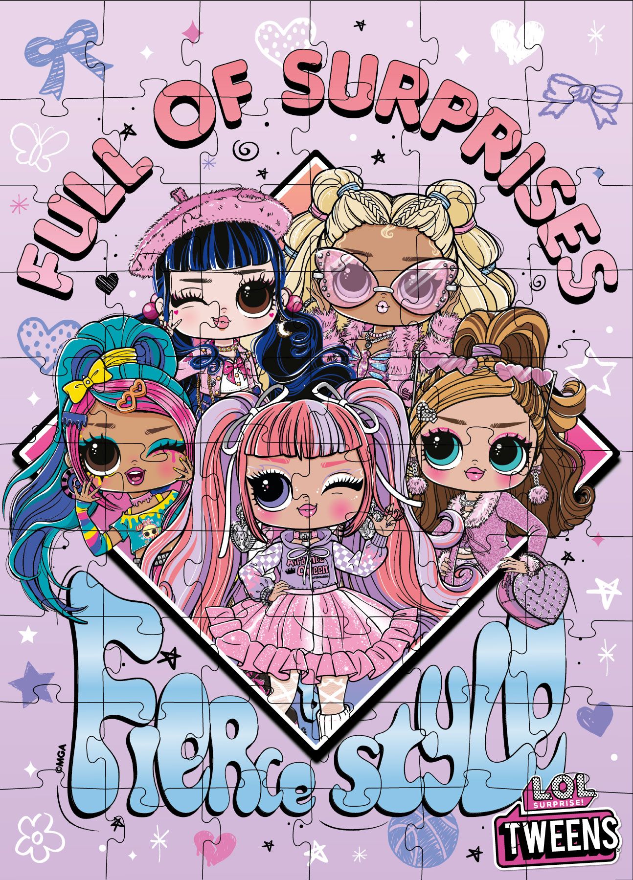 Набір пазлів "L.O.L. Surprise! Tweens Fierce Style", 60 елементів, LP60-003 ТМ "Ідейка"