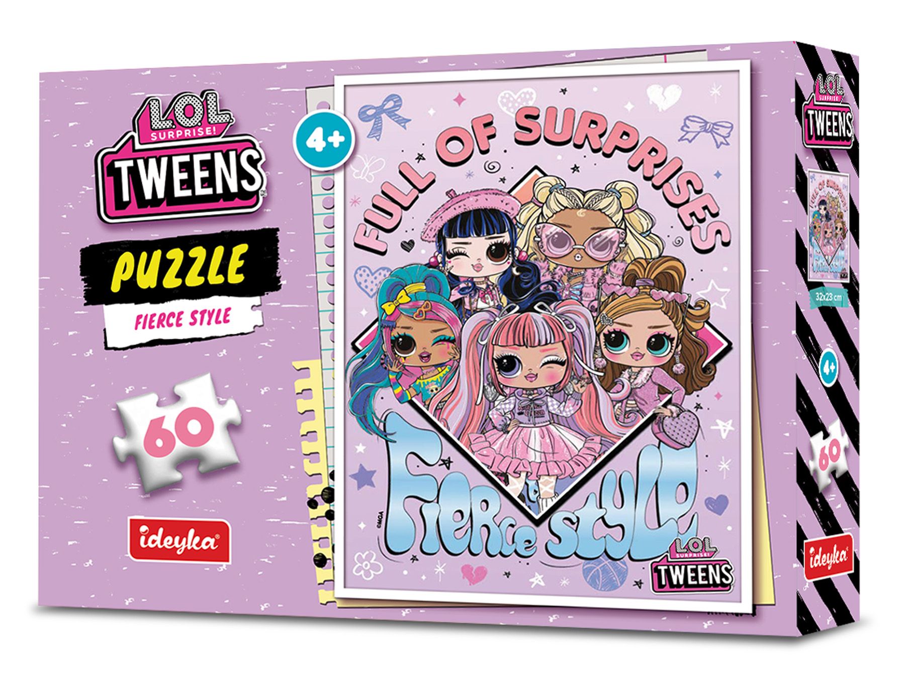 Набір пазлів "L.O.L. Surprise! Tweens Fierce Style", 60 елементів, LP60-003 ТМ "Ідейка" 1