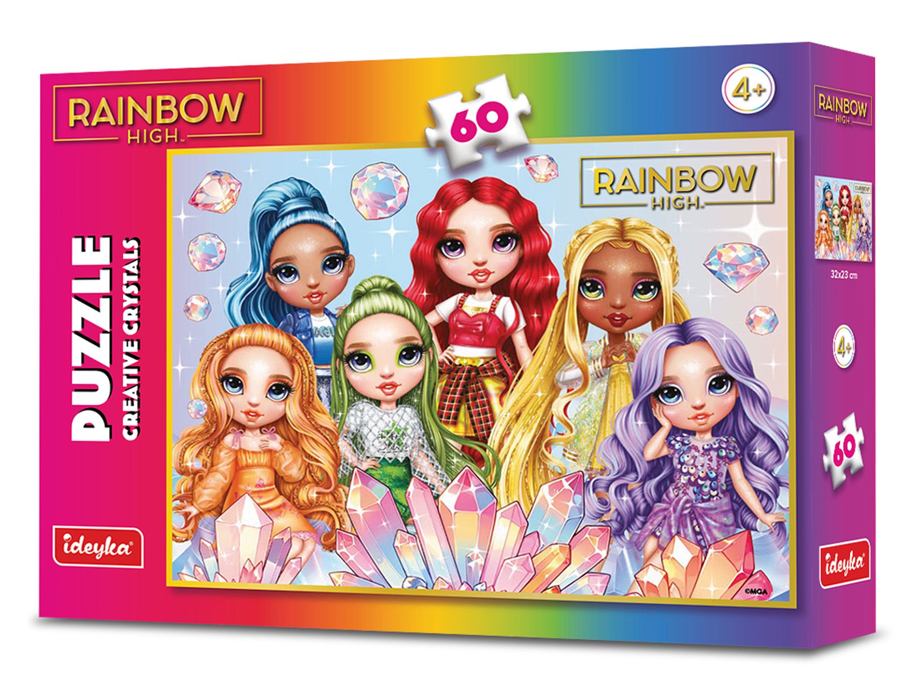 Набір пазлів "Rainbow High Creative Crystals", 60 елементів, LP60-002 ТМ "Ідейка" 1