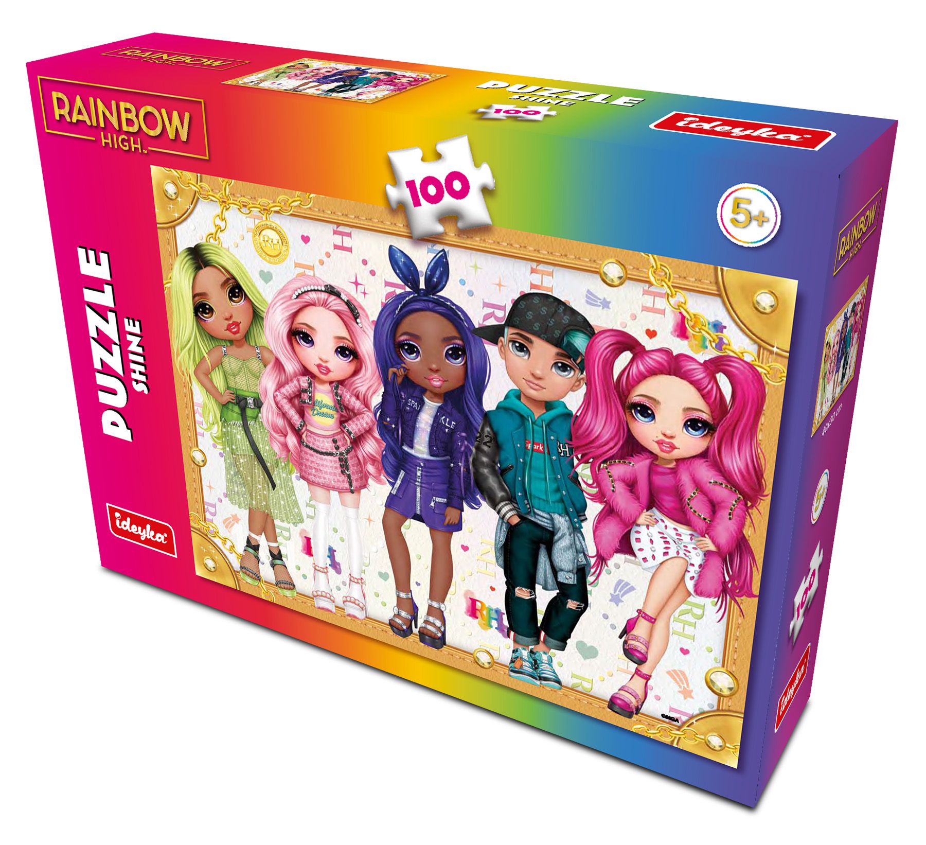 Набір пазлів "Rainbow High Shine", 100 елементів, LP100-001 ТМ "Ідейка" 1