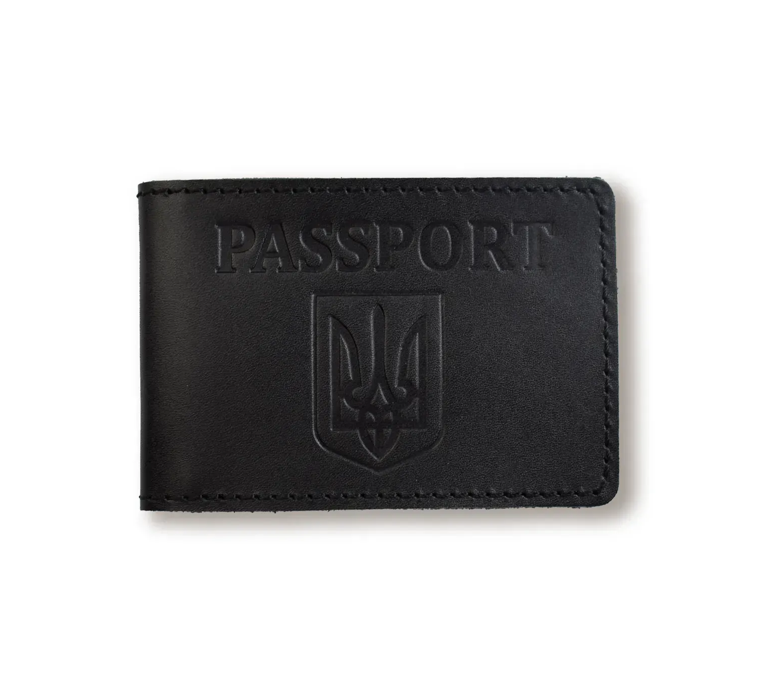 Обкладинка для ID-картки PASSPORT з гербом (чорна, чисте тиснення), IDAG1EE