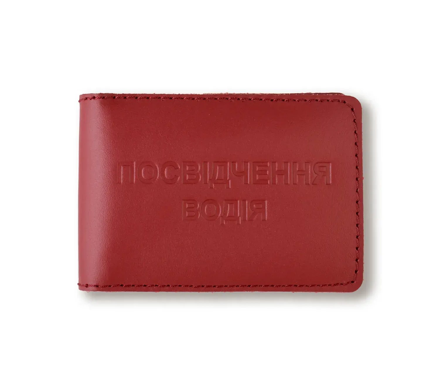 Обкладинка для водійського посвідчення стандарт (червона, чисте тиснення), PV2EE