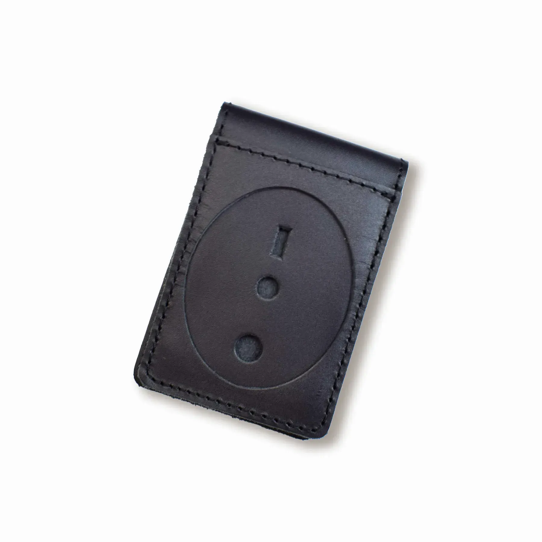 Обкладинка Національна поліція з місцем під жетон тип 2 (чорна, чисте тиснення) 3