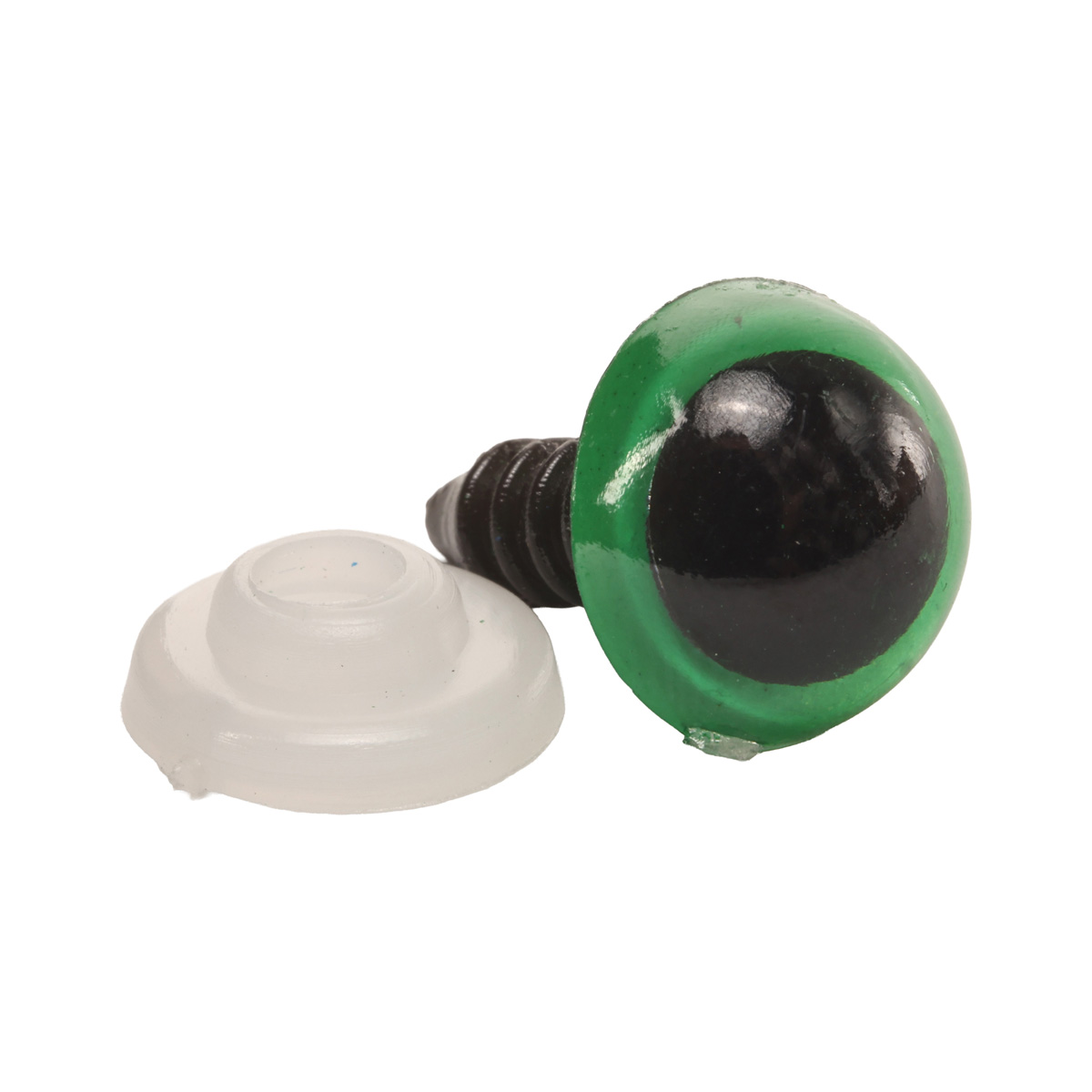 Оченята зелені 12 мм, пластик, уп/2 шт