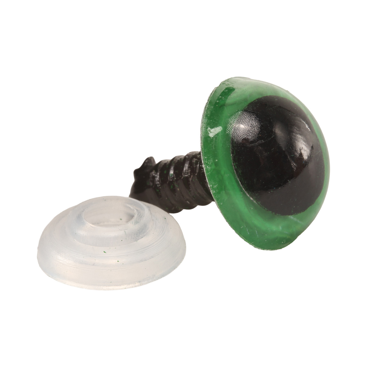 Оченята зелені 14 мм, пластик, уп/2 шт