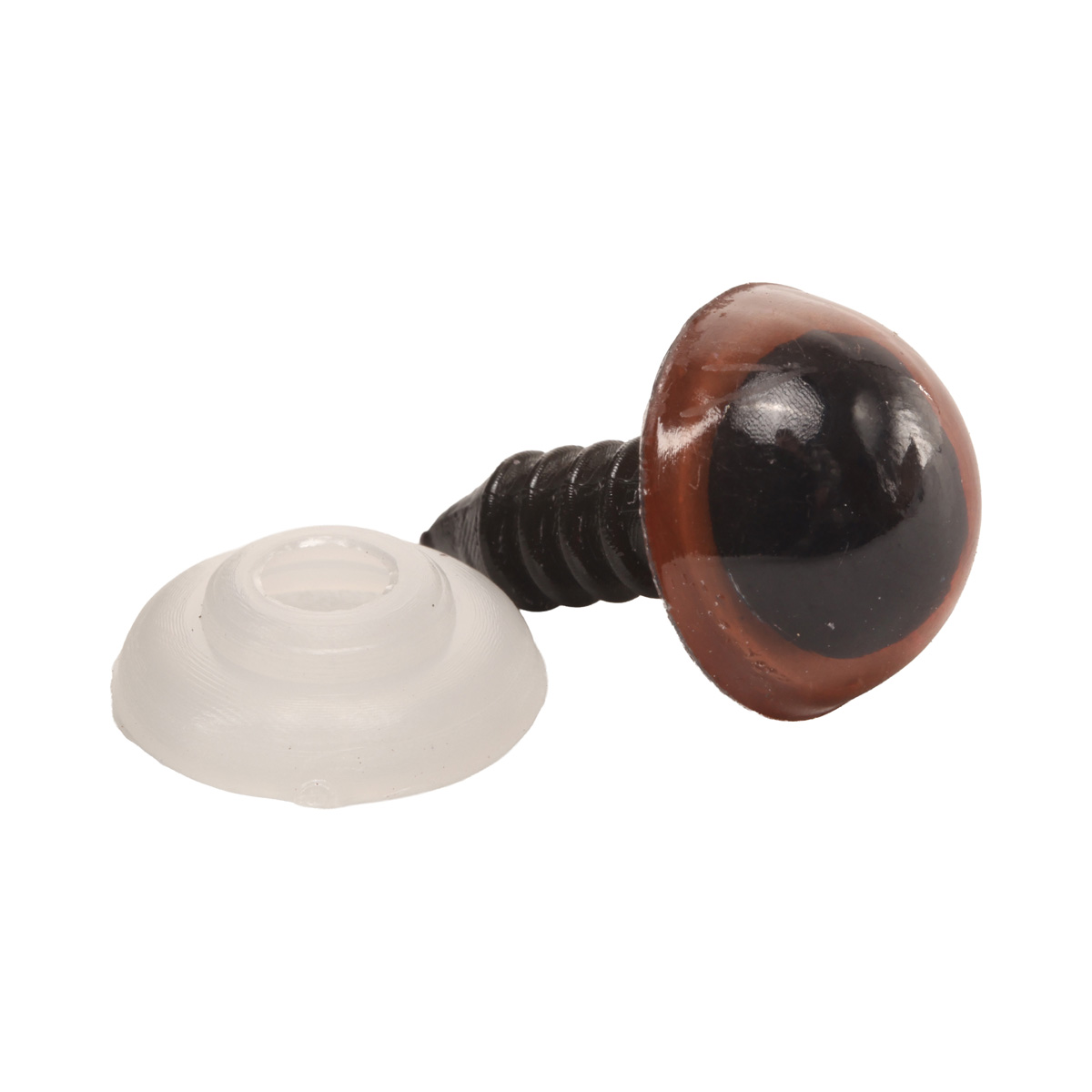 Оченята коричневі 10 мм, пластик, уп/2 шт