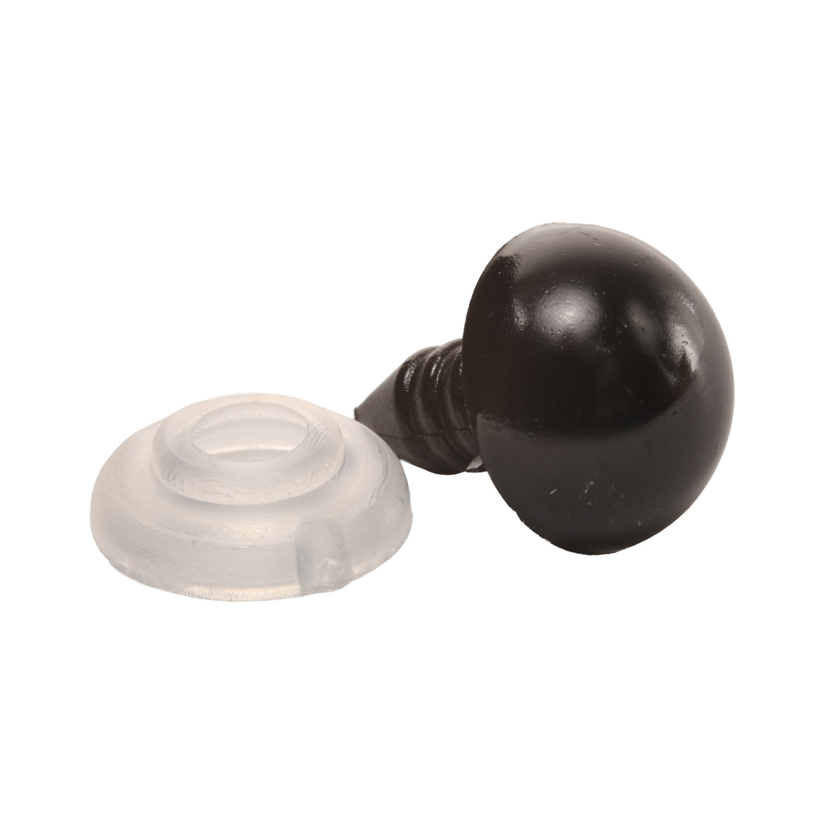 Оченята чорні 12 мм, пластик, уп/2 шт