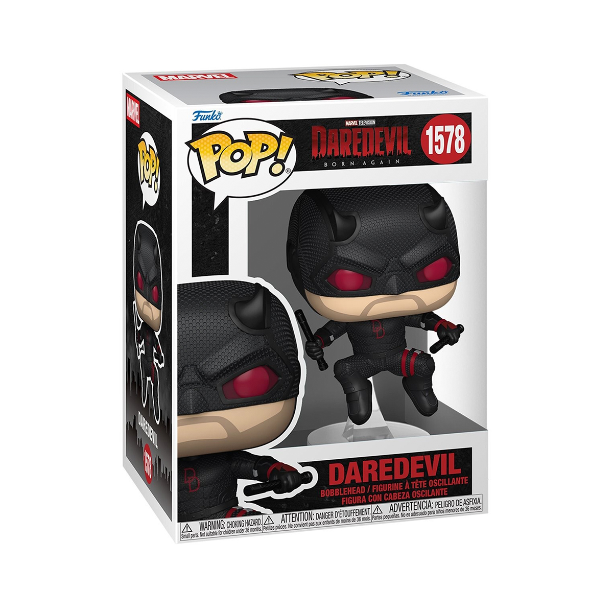 Ігрова фігурка FUNKO POP! серії "Шибайголова: Народжений наново" - Шибайголова (чорний Костюм), 91849 1