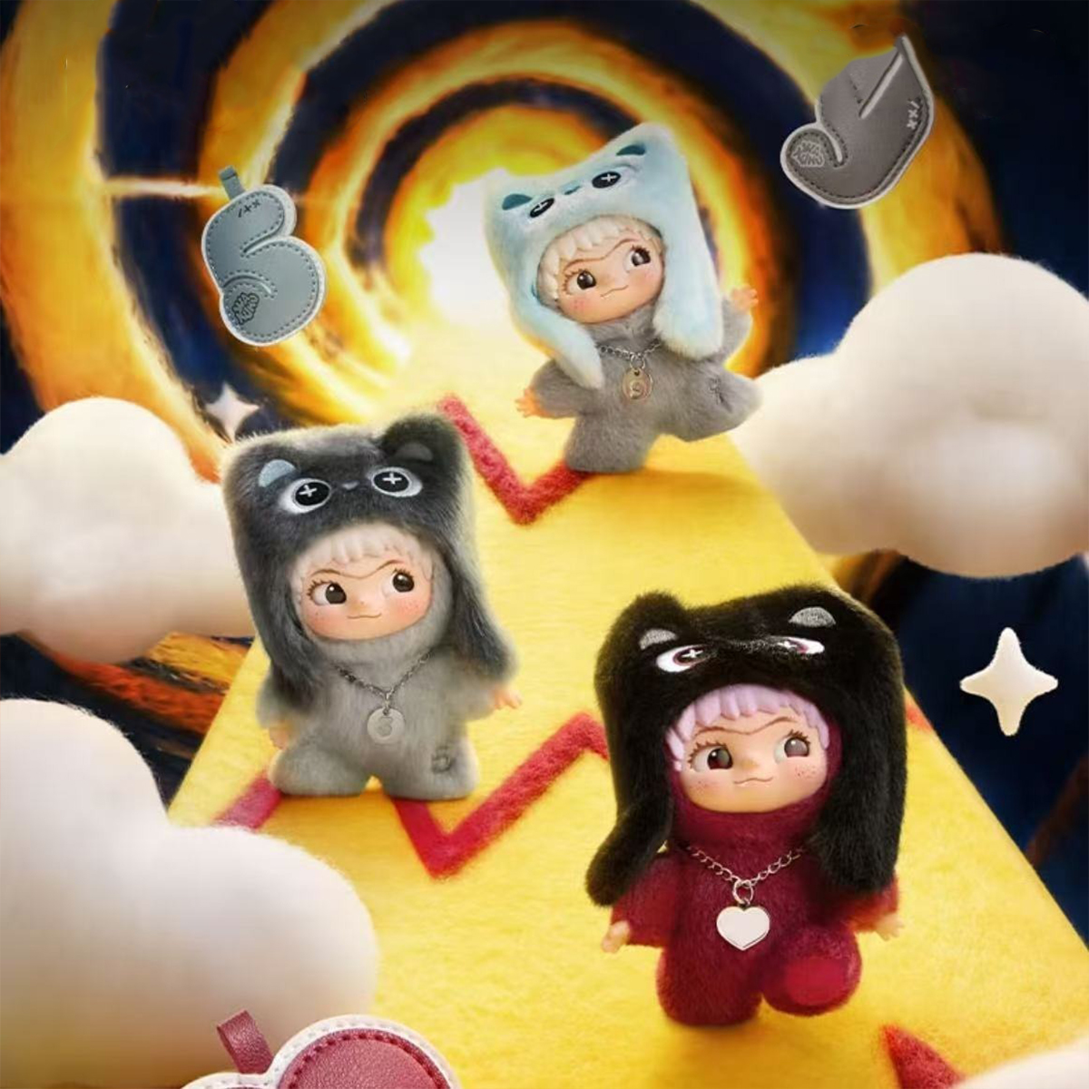 Колекційна м’яка іграшка на підвісі POP TOP Letsvan серії "Wakuku" - Числа Удачі (у дисп.),17WK-0606 1