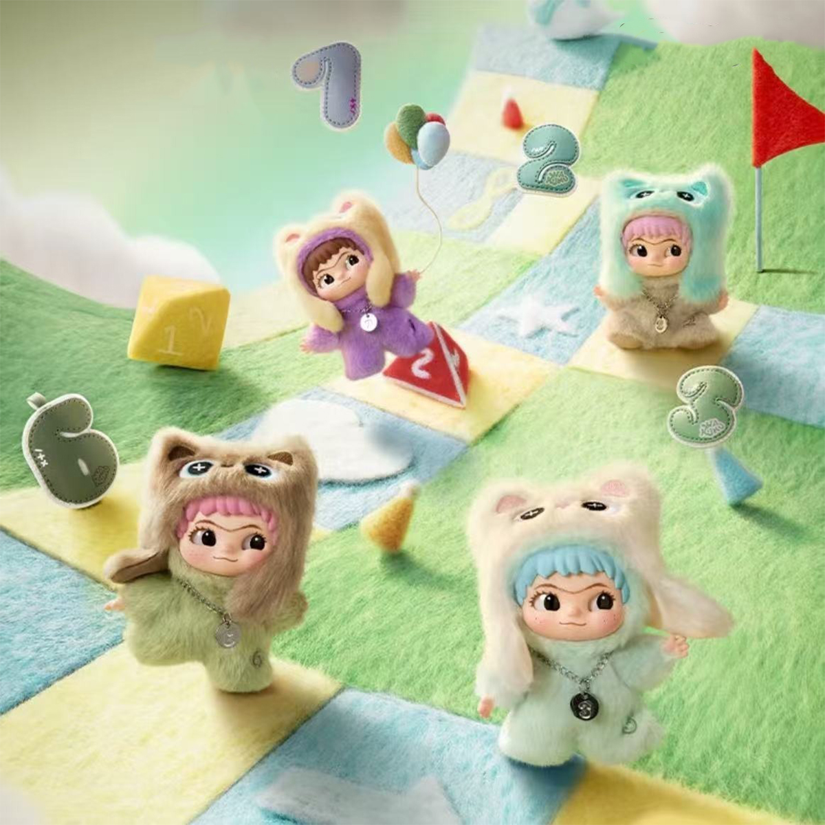 Колекційна м’яка іграшка на підвісі POP TOP Letsvan серії "Wakuku" - Числа Удачі (у дисп.),17WK-0606 3