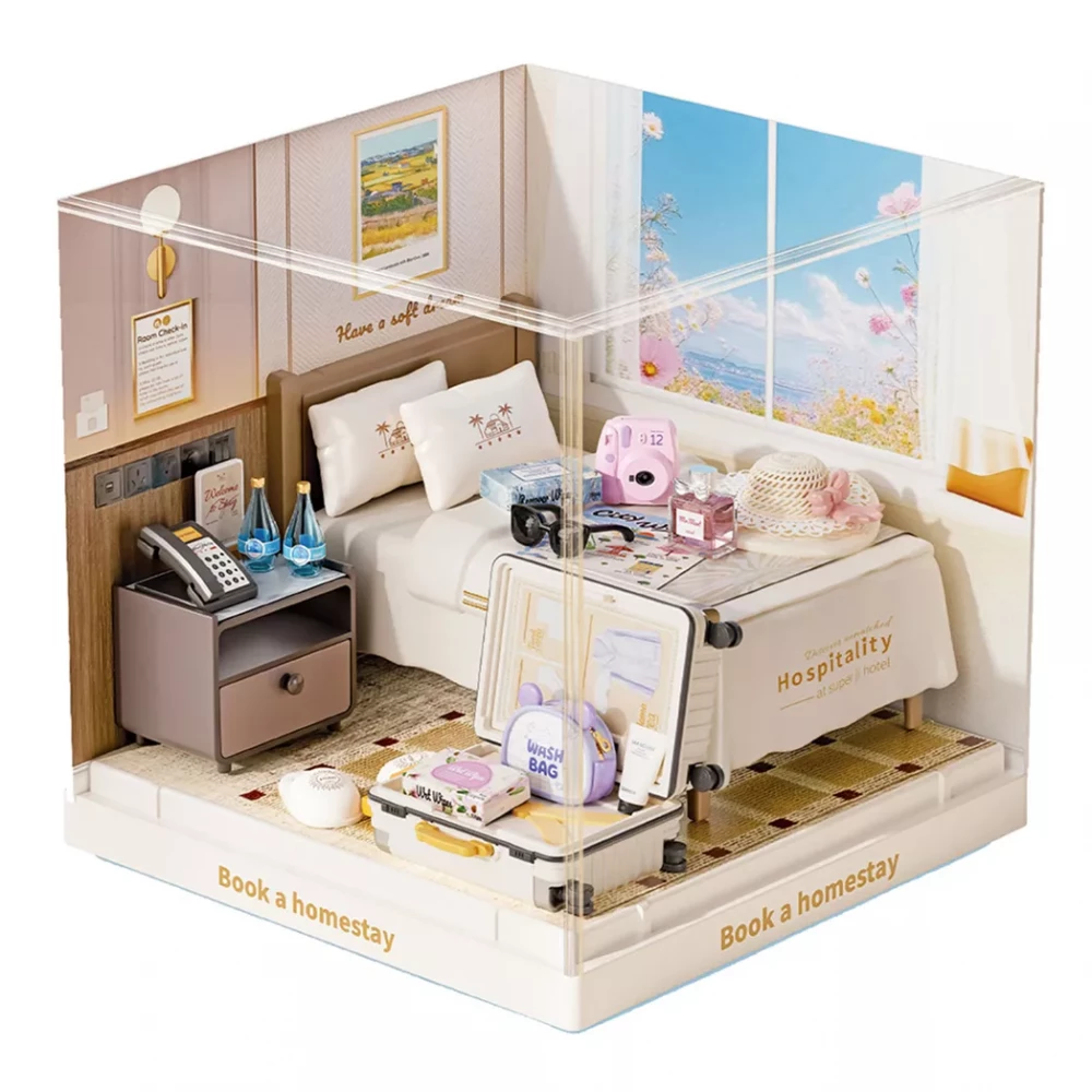 Конструктор-румбокс MINI HOUSE серии "Интерьер Мини" – Гостиничный Номер, 8038