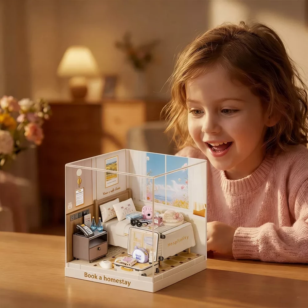 Конструктор-румбокс MINI HOUSE серии "Интерьер Мини" – Гостиничный Номер, 8038 5