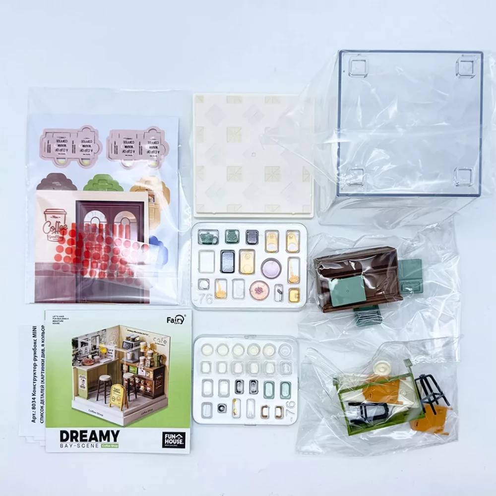 Конструктор-румбокс MINI HOUSE серии "Интерьер Мини" – Кофейня, 8034 2