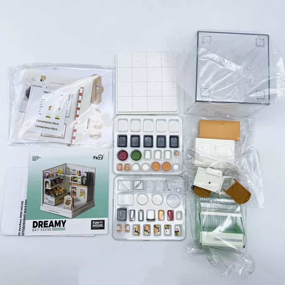 Конструктор-румбокс MINI HOUSE серии "Интерьер Мини" – Круглосуточный Магазин, 8033 3