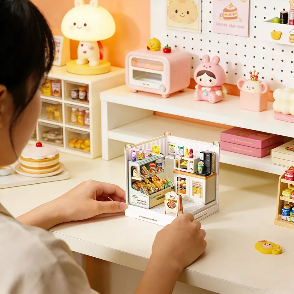 Конструктор-румбокс MINI HOUSE серии "Интерьер Мини" – Круглосуточный Магазин, 8033 4