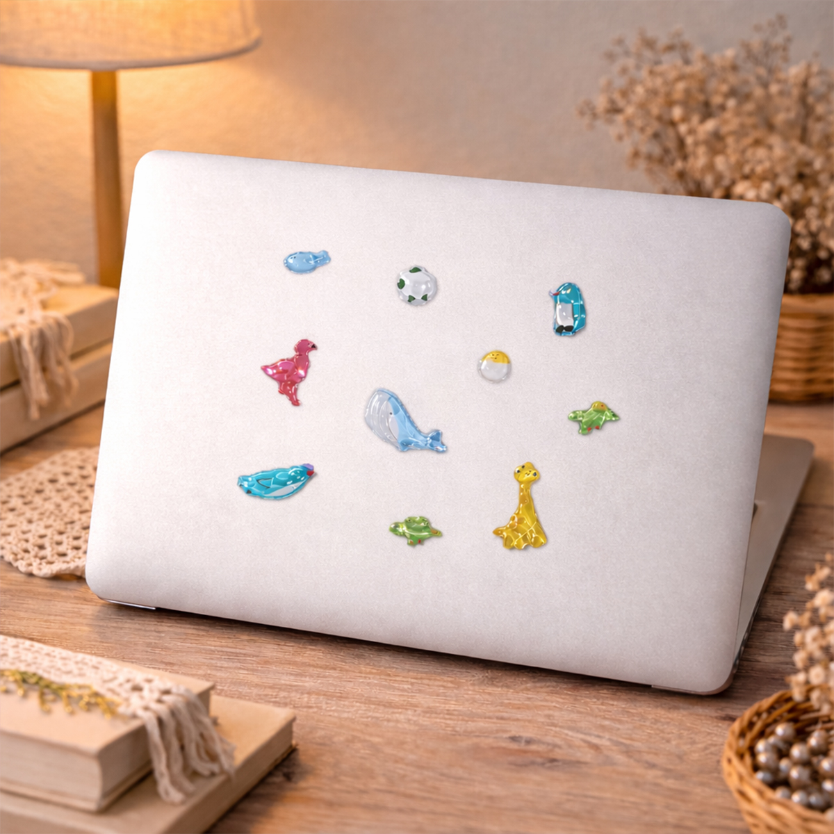 Набір 3D-наліпок TIKI WIKI серії "Crystal" – Тікі Веселі Тваринки, 51428 3