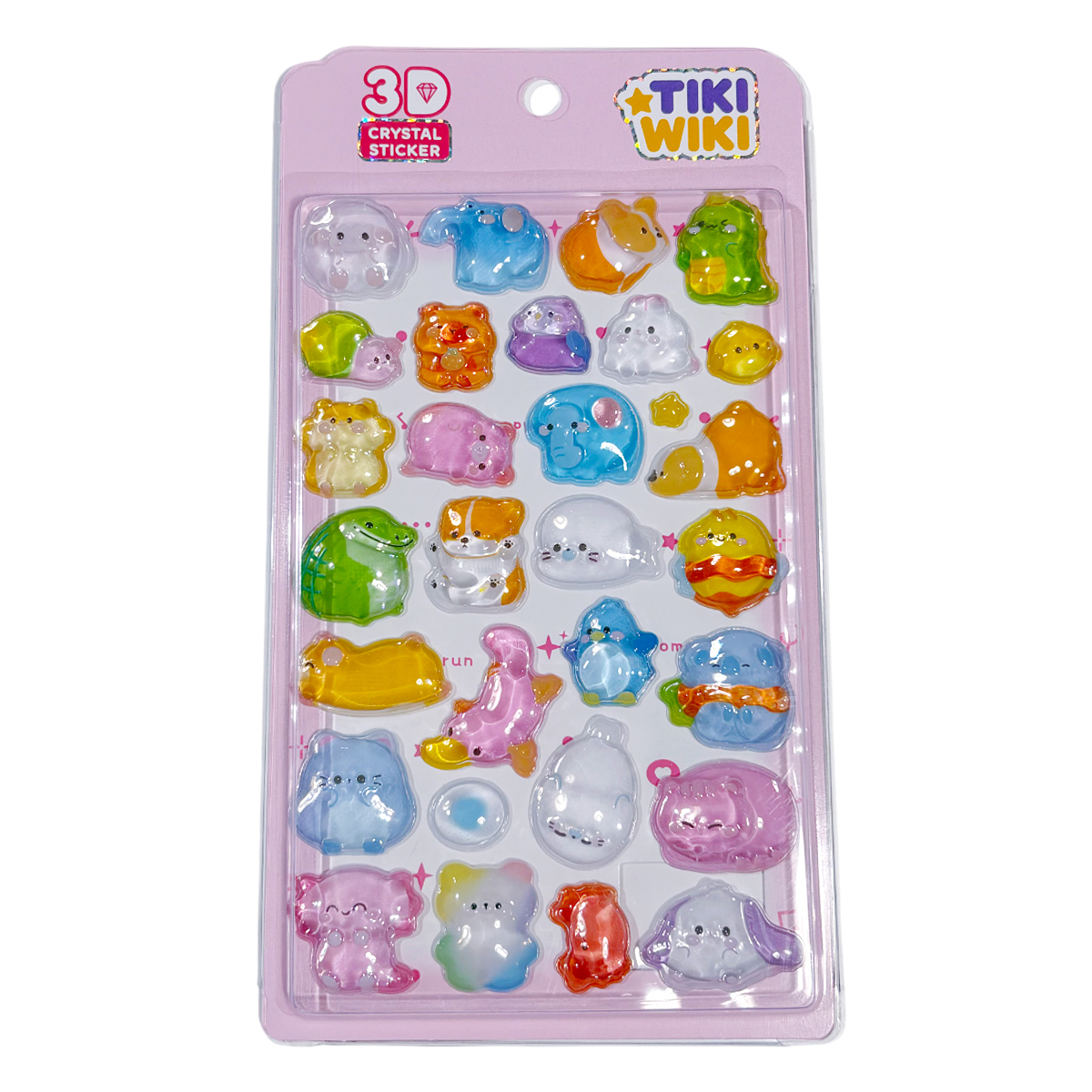 Набір 3D-наліпок TIKI WIKI серії "Crystal" – Тікі Милі Тваринки, 51369