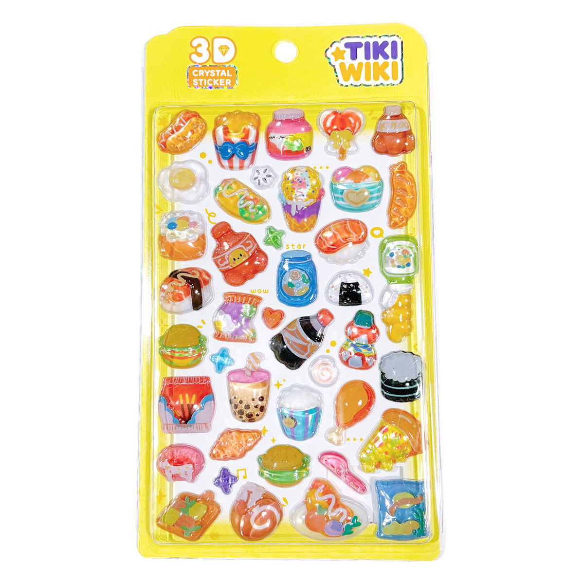 Набір 3D-наліпок TIKI WIKI серії "Crystal" – Тікі Смаколики, 51368