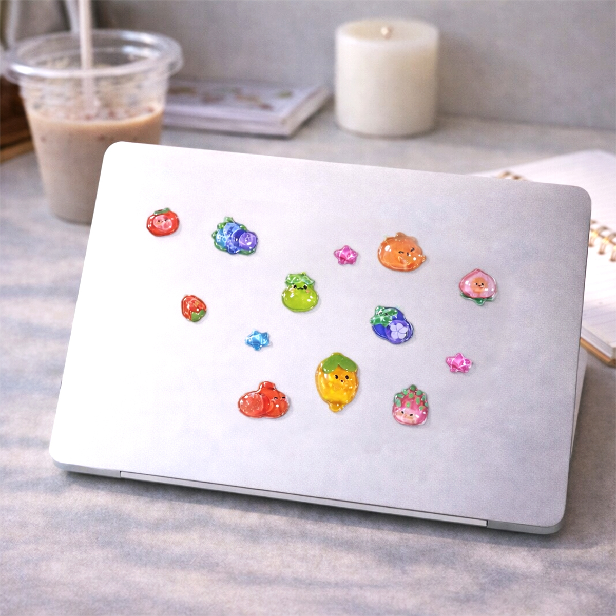 Набір 3D-наліпок TIKI WIKI серії "Crystal" – Тікі Фрукти, 51367 3