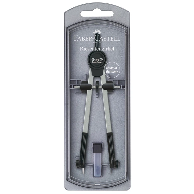 Циркуль Quick-Set Compass GRIP 2001 срібло, діаметр 340 мм, 174207 Faber-Castell