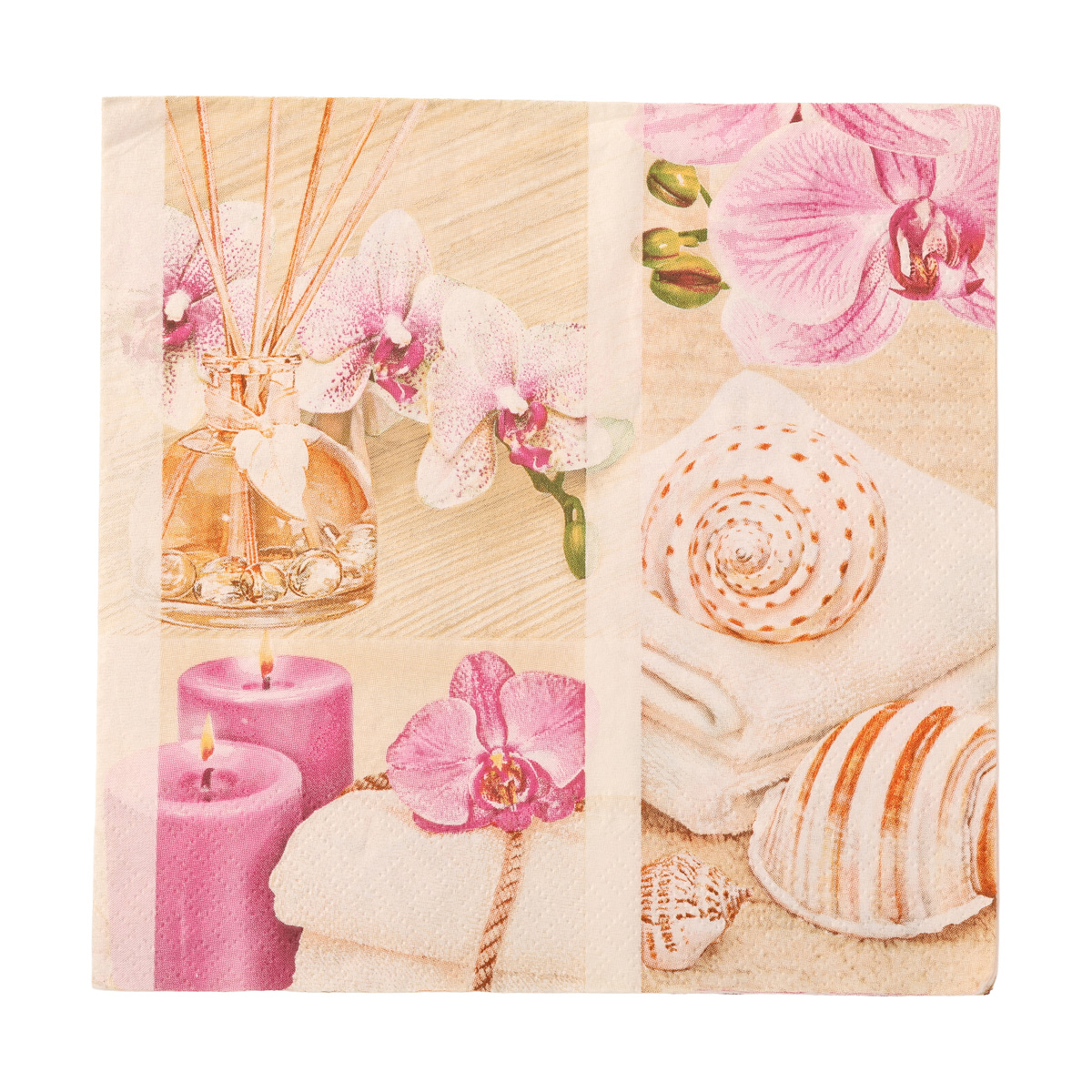 Декупажні серветки "Композиція. Орхідея", 33*33 см, МАКІ