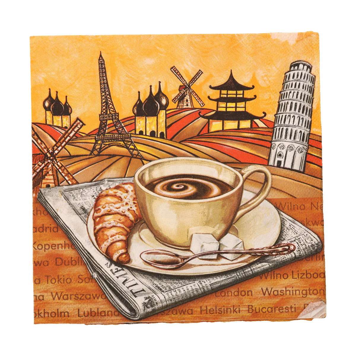 Декупажні серветки "Сoffe break", 33*33 см, МАКІ