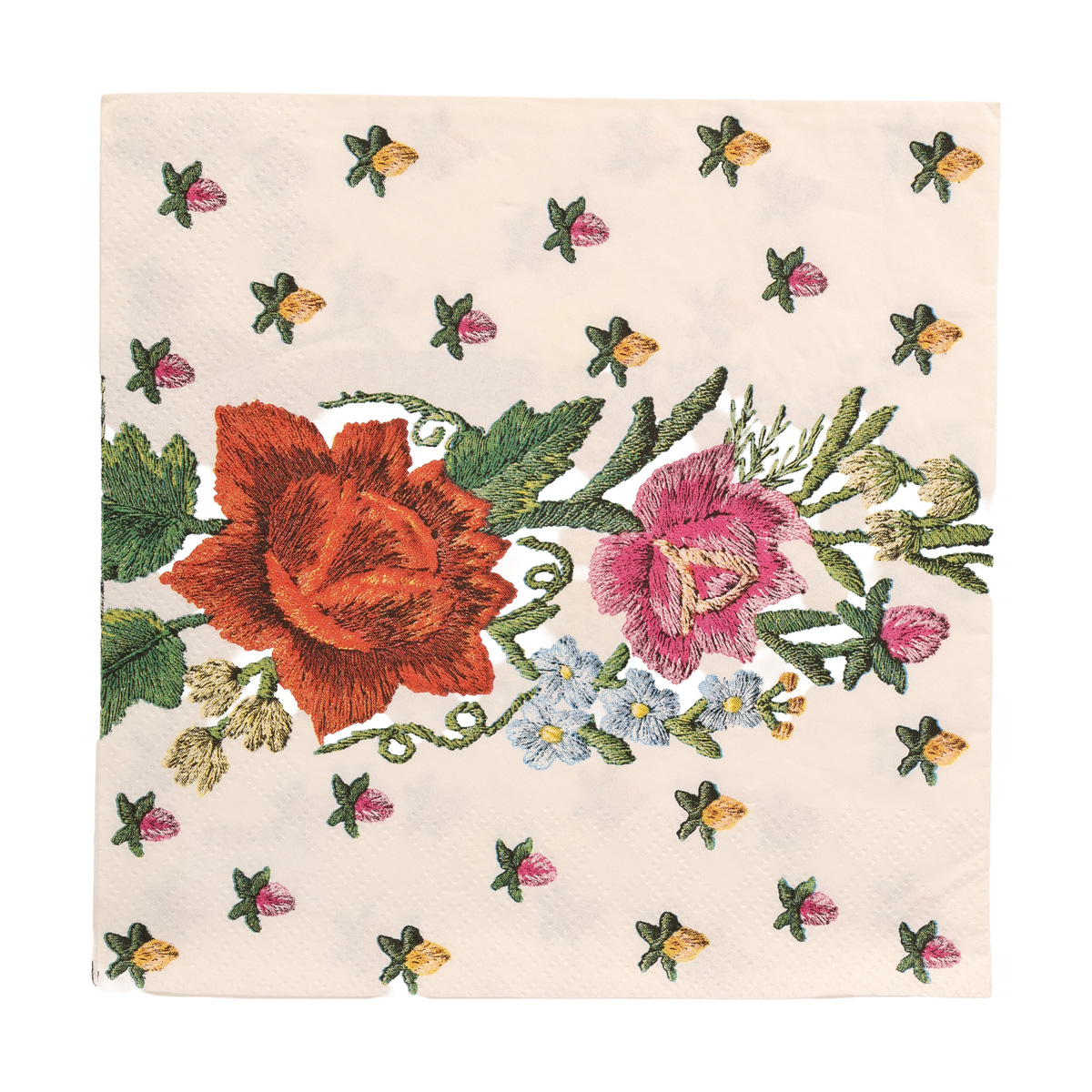 Декупажні серветки "Квітковий орнамент", 33*33 см, МАКІ