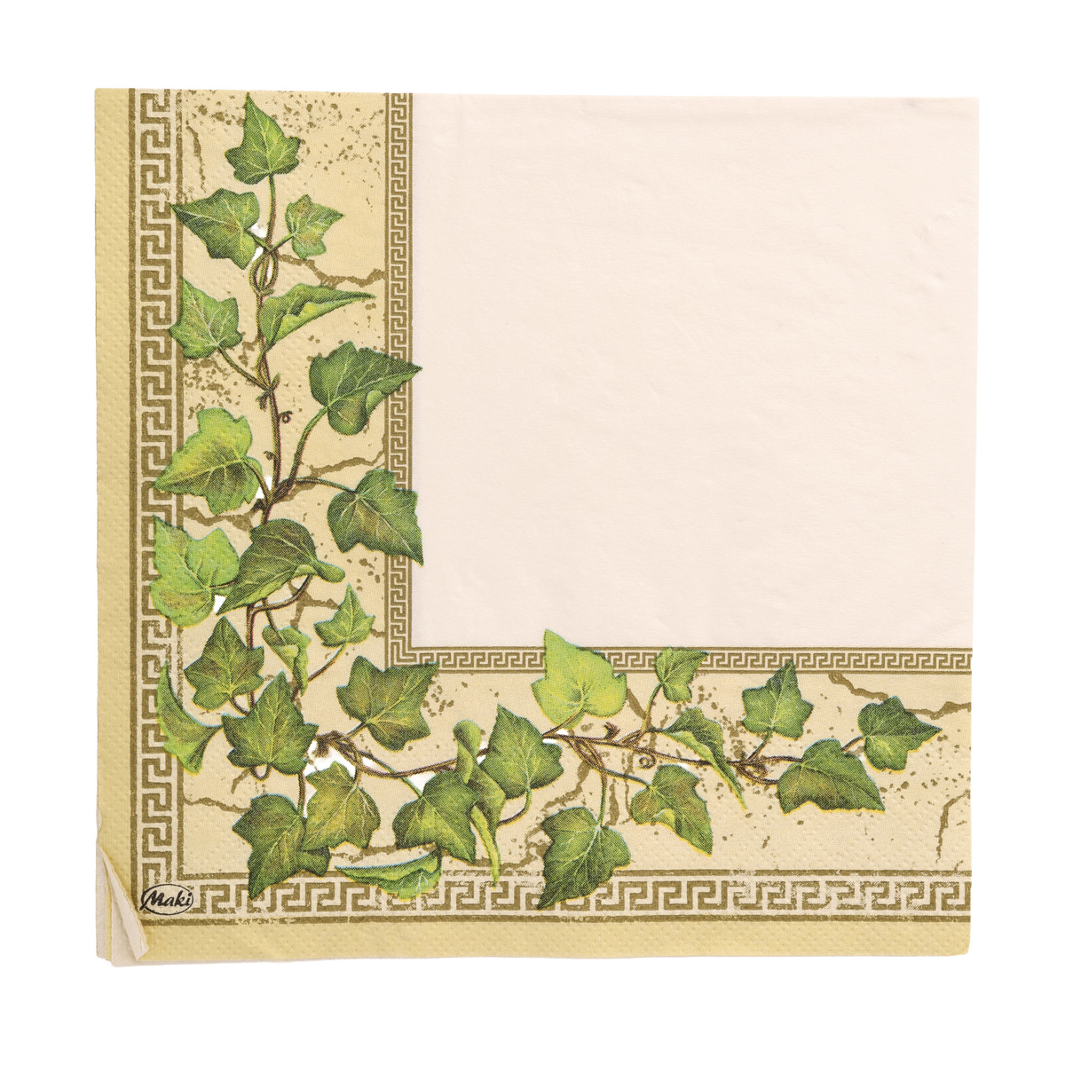 Декупажні серветки "Листя", 33*33 см, 18,5 г/м2, 1шт, МАКІ
