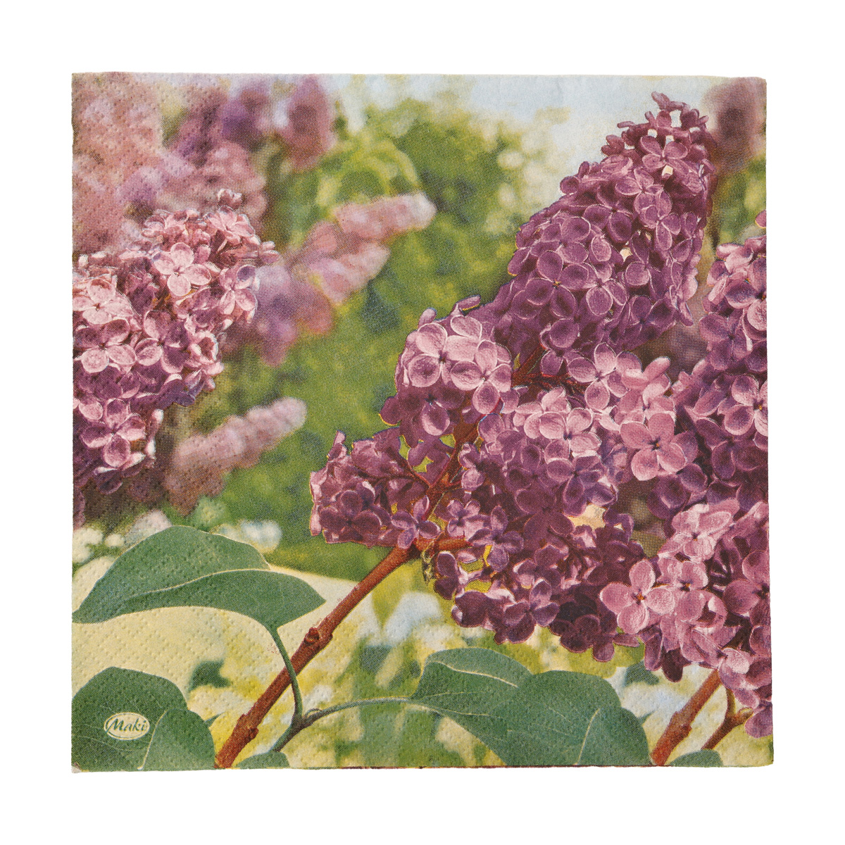 Декупажні серветки "Бузок", 33*33 см, МАКІ