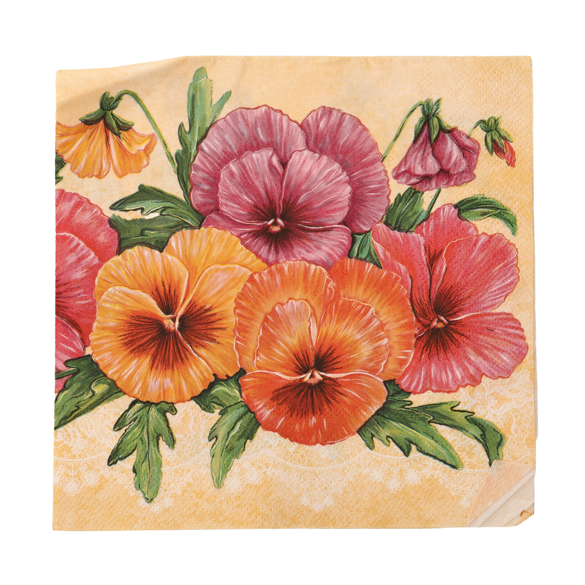 Декупажні серветки "Віоли великі", 33*33 см, МАКІ