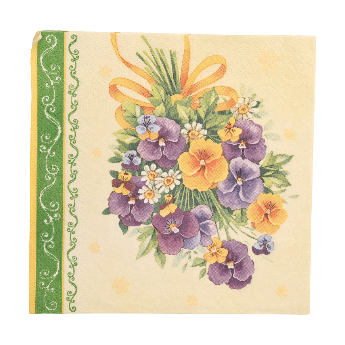 Декупажні серветки "Віоли. Букет", 33*33 см, МАКІ