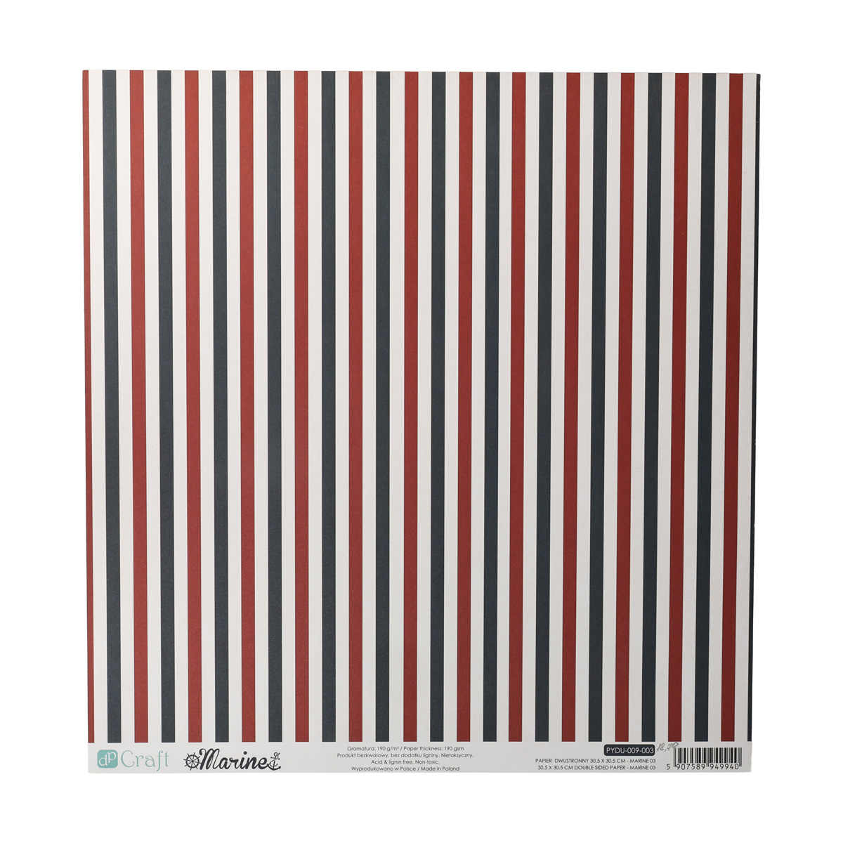 Бумага двухсторонняя 30,5*30,5 см Морская 03, PDU-009-P03 DpCraft 1